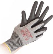 HYGOSTAR Schnittschutzhandschuh "CUT SAFE", M Spezialfaser Strickhandschuh, Innenhand & Fingerkuppen mit - 1 Stück (33659)