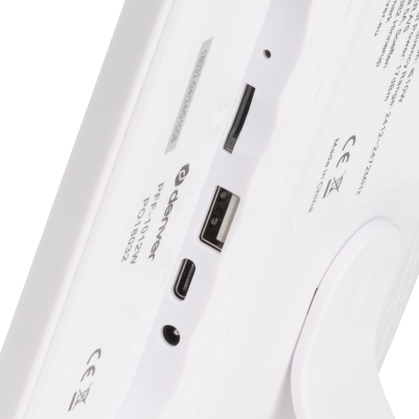 DENVER PFF-1012 10,1" Digitaler Bilderrahmen 1280x800 IPS 16 GB Weiß
