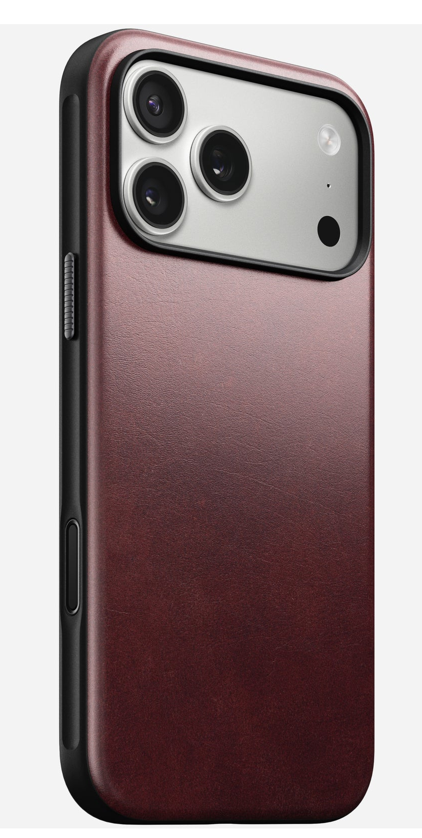 Nomad Modern Leather Case Schutzhülle für iPhone 17 Pro Max 6,9" Burgundy Horween Leder