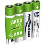Ansmann 1x4 NiMH Akku Micro AAA Typ 600 min.550 mAh 1311-0022 (1311-0022)