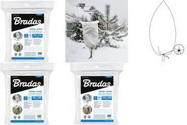 Bradas Winter-Vlieshaube für Pflanzen, 450 mm, weiß, 3er Set für 450 mm Durchmesser, Maße: 0,7 x 1,1 m, Gewicht: 50 g/qm, - 1 Stück (AWWC502070110)