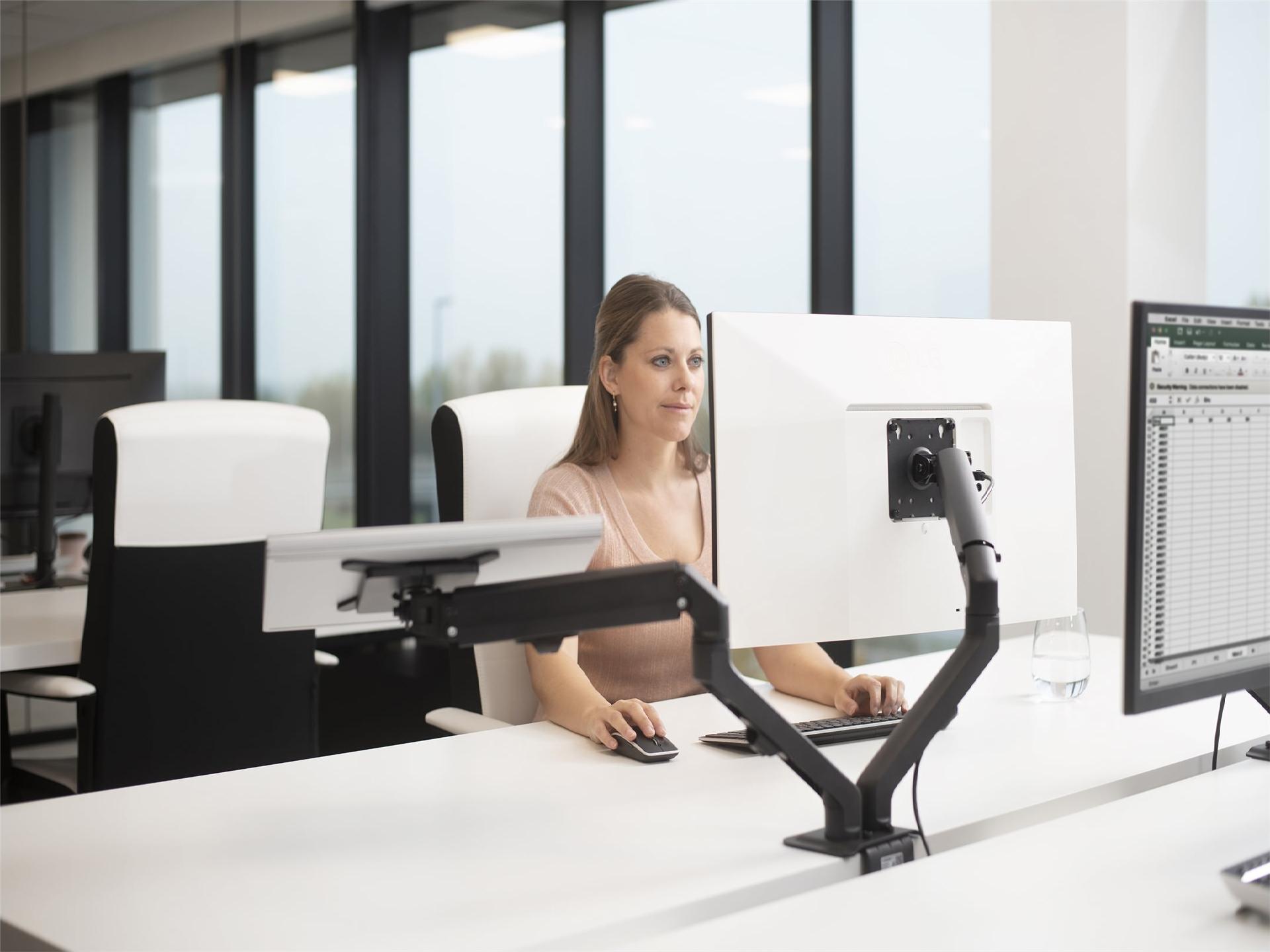Vision VFM-DAD/4 Monitorhalterung für 2 Displays 17"-27" Mattschwarz