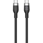 Hyper 1.5m Silicone USB-C to USB-C 60W Charging Cable, Black (HJ4011BKGL)