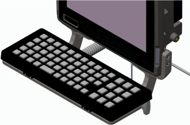 Zebra PSION Keyboard Mounting Tray. Includes Tilting Arms, Knobs And Screws. For Vc80 And Ikey Keyboards