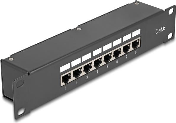Delock 10" Kupplungs-Patchpanel 8 Port Cat.6 (43304)