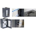 kangaro Smartphone-Schrank, 36 Fächer, dunkelgrau aus hochwertigem Stahl, pulverbeschichtet, Fächer aus - 1 Stück (K-672051)