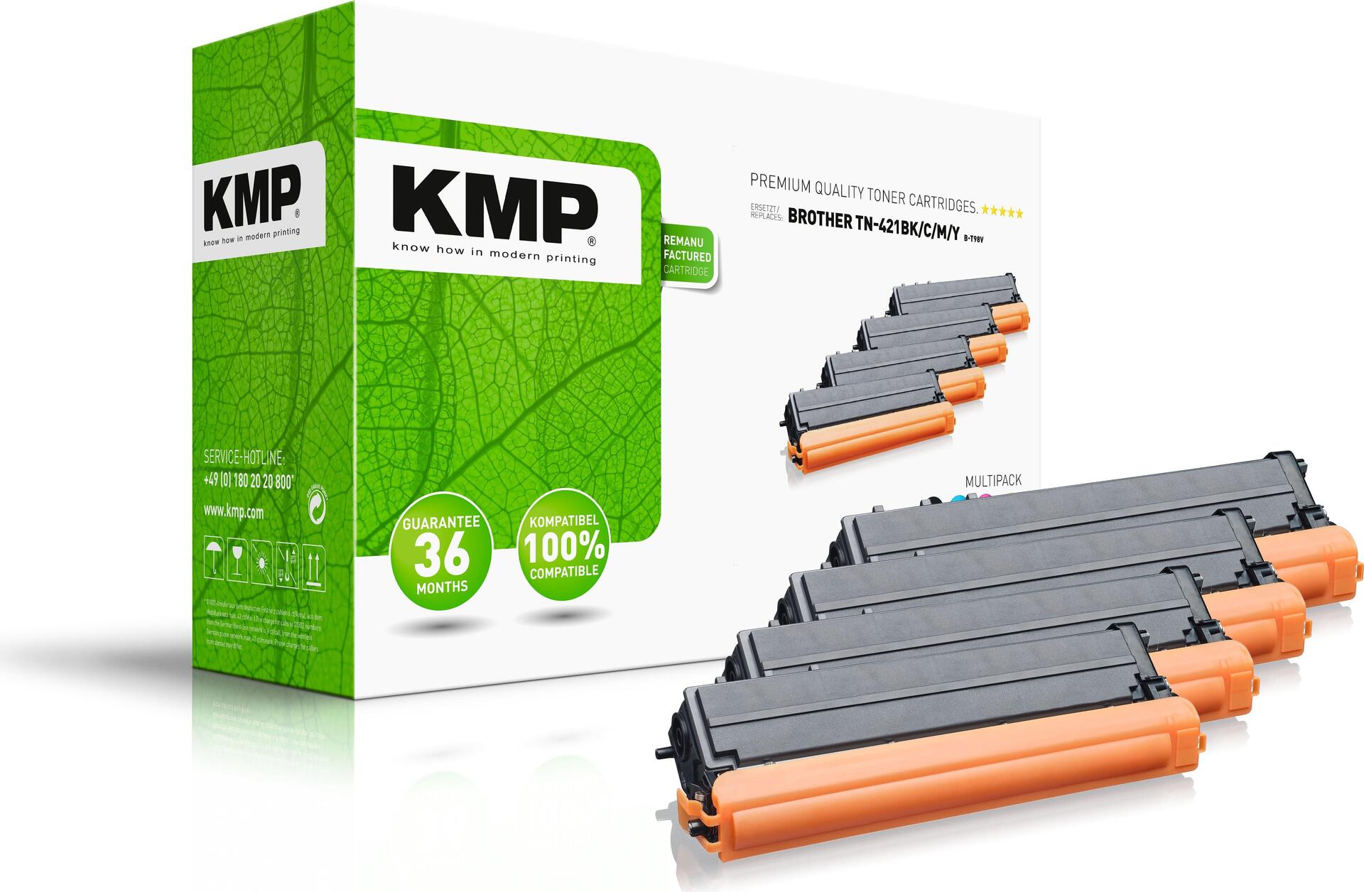 KMP MULTIPACK B-T98V Tonerkartusche 4 Stück(e) Kompatibel Schwarz (1265,0005)