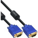 InLine® S-VGA Kabel, 15pol HD Stecker / Stecker, schwarz, 2m (17719T)