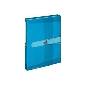 herlitz Sammelbox easy orga to go, DIN A4, blau transp. PP-Folie, Füllhöhe: 40 mm, mit Gummizugverschluss und (11206141)