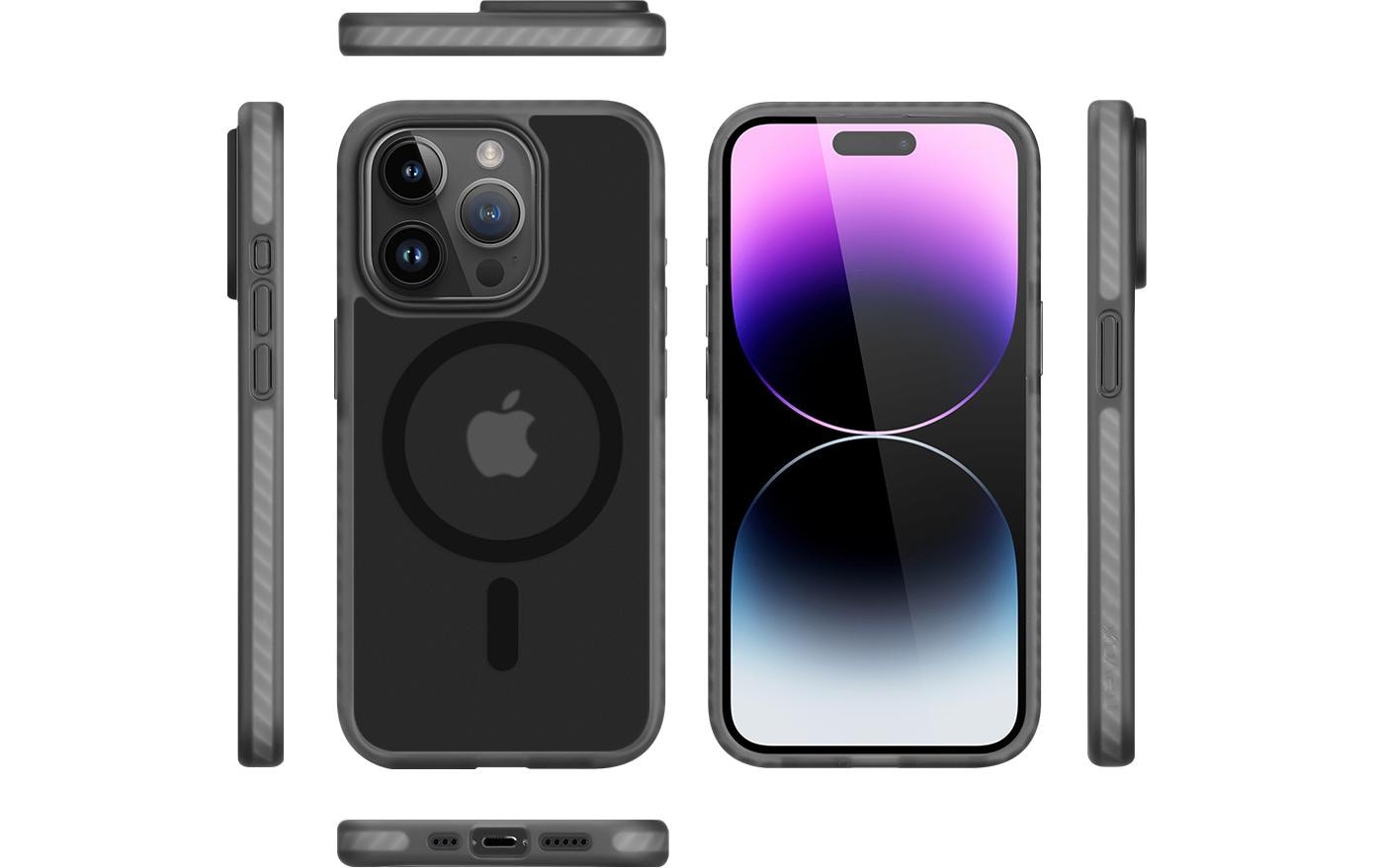 Nevox StyleShell Invisio Handyhülle für iPhone 16 Pro MagSafe Schwarz