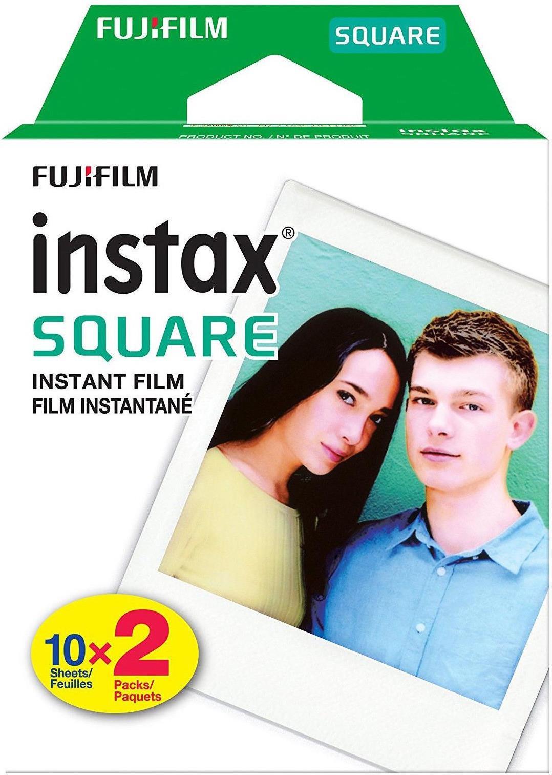 FUJIFILM 1x2 Instax Square Film white frame