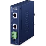 PLANET IP30 Industrial Single-Port 10Gbps 802.3bt PoE++ Splitter (IPOE-176S)