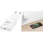 LogiLink USB-Steckdosenadapter, 1x USB-C (PD), 30 Watt, weiß Eurostecker (PA0347)