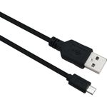 Helos Anschlusskabel, USB 2.0 A Stecker/Micro-B Stecker, 1,0m, schwarz USB 2.0 A St./Micro-B St. , Übertragungsrate: 480 Mbit/s , Abwärtskompatibel , vergoldete Kontakte , Geflecht- und Folie-Schirmung , Haube: vergossen , ROHS 2.0 und REACH-konform , Farbe: schwarz (288317)