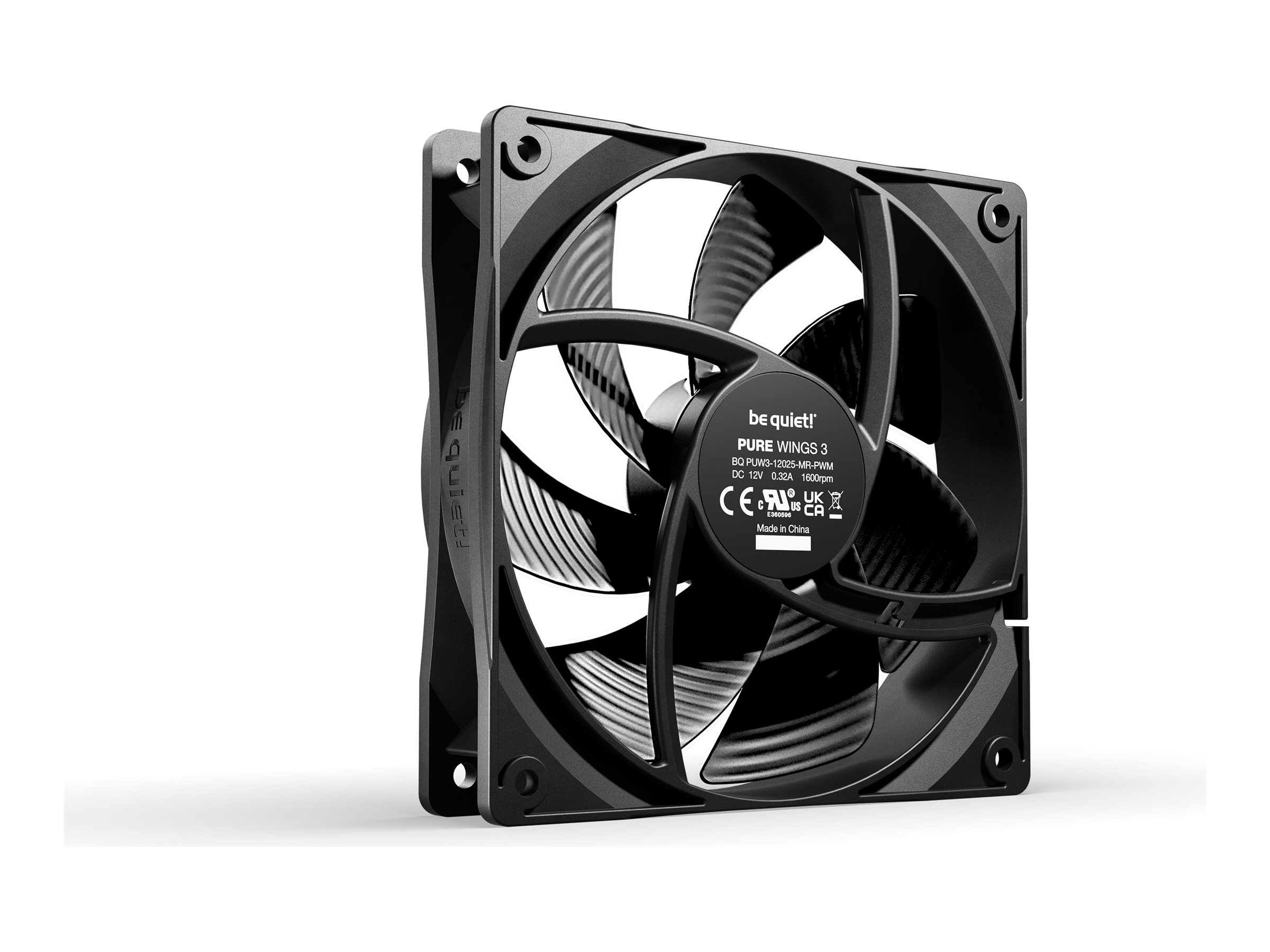 be quiet! Pure Wings 3 120 mm PWM Gehäuselüfter Schwarz