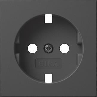 Gira Abd. SCHUKO-Steckd. Schwarz m 4920005 (4920005)