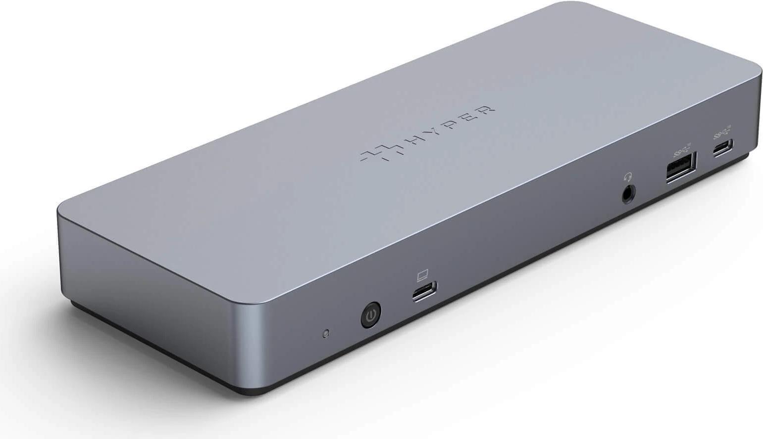 HYPER HD-GD1000 Notebook-Dockingstation & Portreplikator Verkabelt USB 3.2 Gen 2 (3.1 Gen 2) Type-C Silber (HD-GD1000)