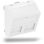 Obo Bettermann DTS-2B RW1. Produktfarbe: Weiß, Material: Polycarbonat, Design: Schraubenlos. Breite: 45 mm, Fensterabmessungen (BxH): 14,5 x 21,55 mm (6119244)