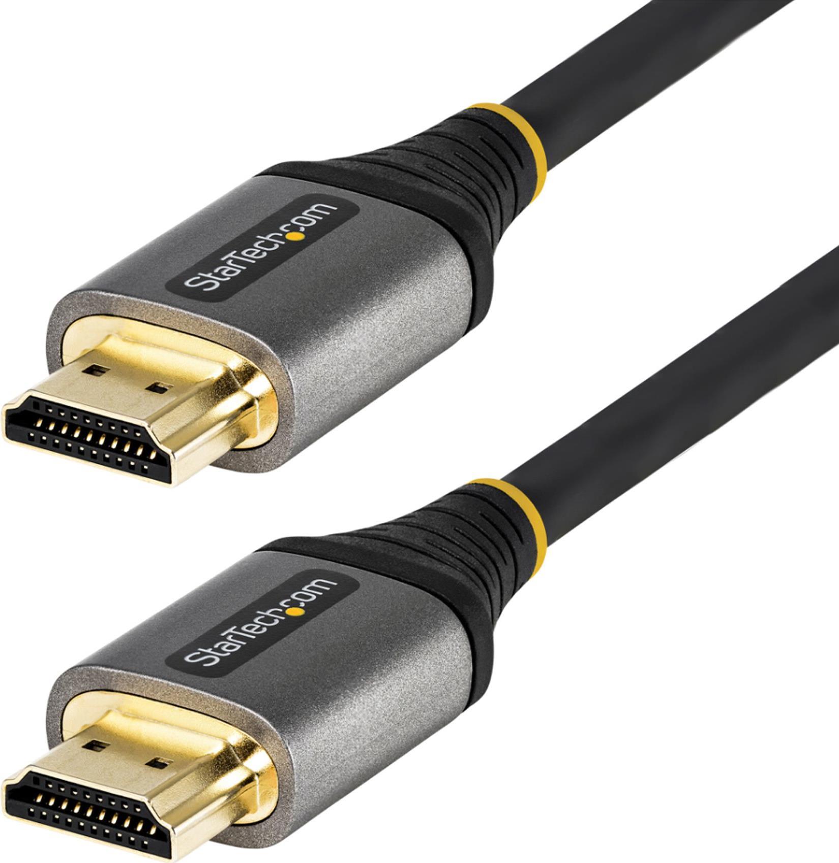 StarTech.com 0,5m Premium High Speed HDMI Kabel mit Ethernet - Ultra HD 4K 60Hz HDMI 2.0 Kabel - HDR10 - ARC - HDMI 2.0 Zertifiziert - Für 4k Bildschirme - UHD HDMI Typ A Vergoldete Stecker (HDMMV50CM)