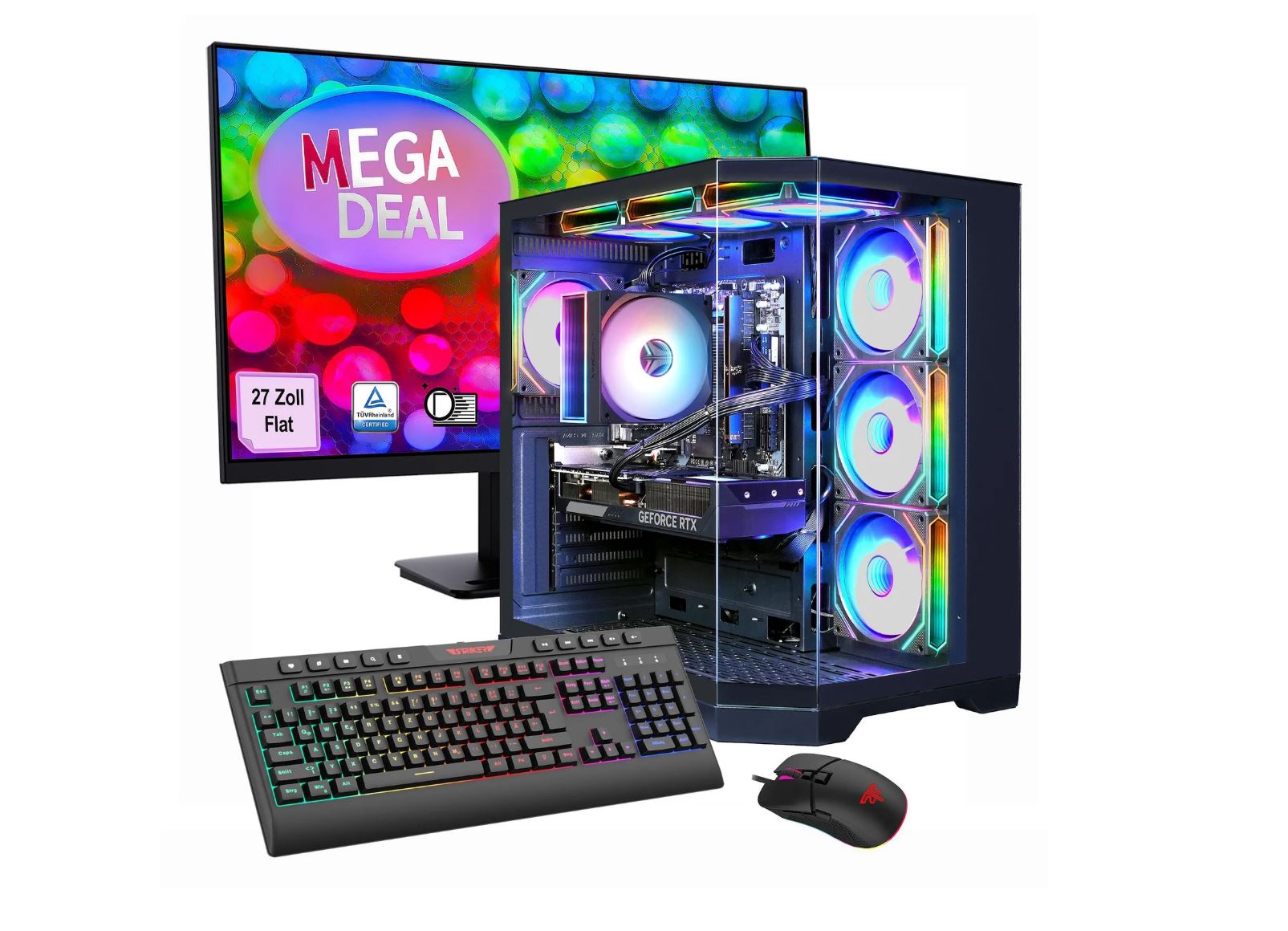 Hyrican Megadeal Gamemax HYPE-A SET2577 7534 R5-7500F 32GB/1TB SSD RTX5060 Win11+ MSI Pro [Energieklasse E] (SET02577)