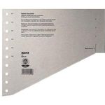 LEITZ Staffel-Trennblätter, DIN A4 Überbreite, grau Kraftkarton 200 g-qm, druch gestaffelte Anordnung können (1651-00-85)