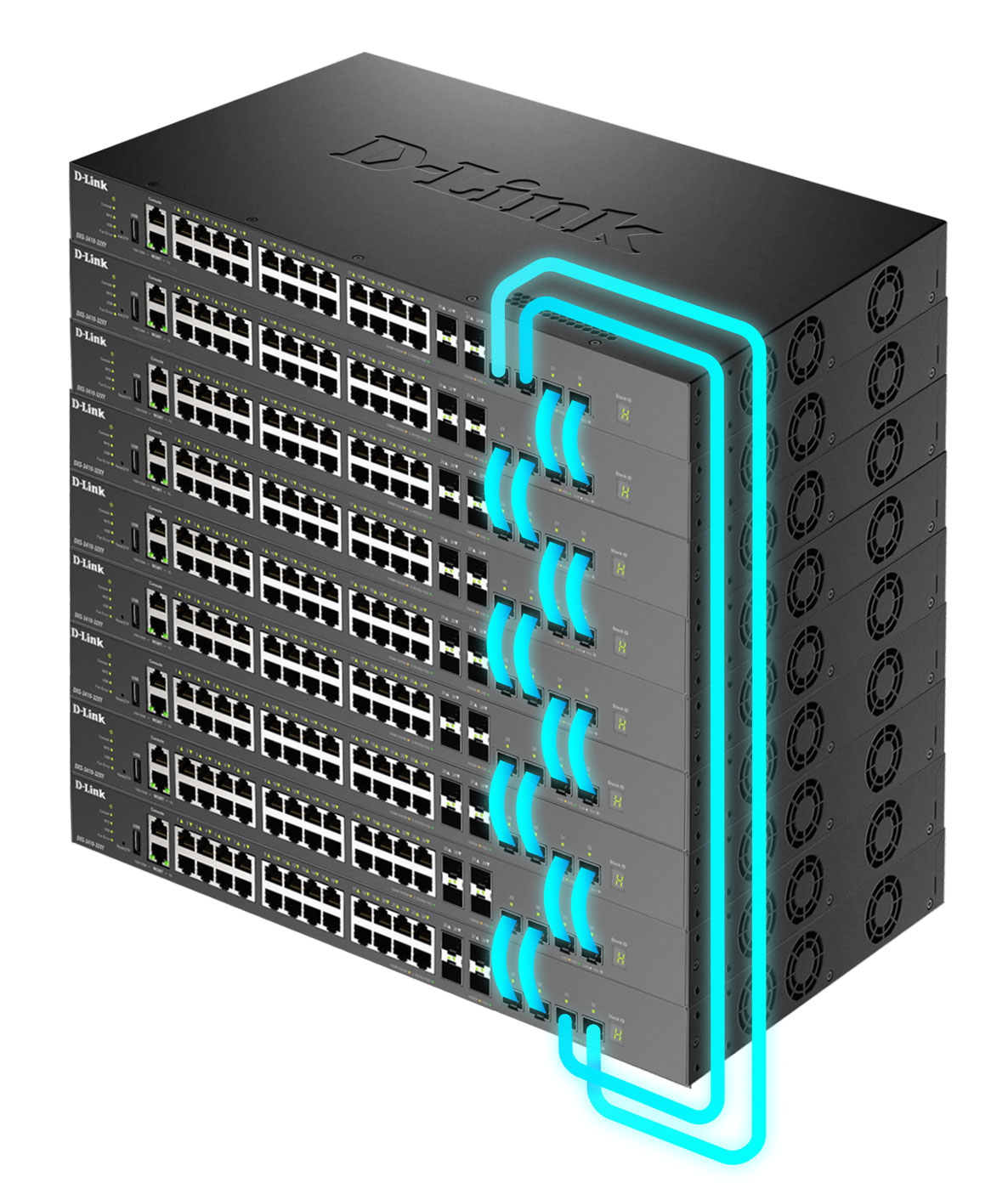 D-Link DXS 3410-32XY L3 Managed Switch 24 x 10 Gigabit Ethernet Schwarz
