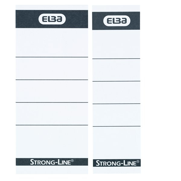 ELBA 400087754 Nichtklebendes Ablageetikett 50 x 25 mm 10 Stück Schwarz/Weiß