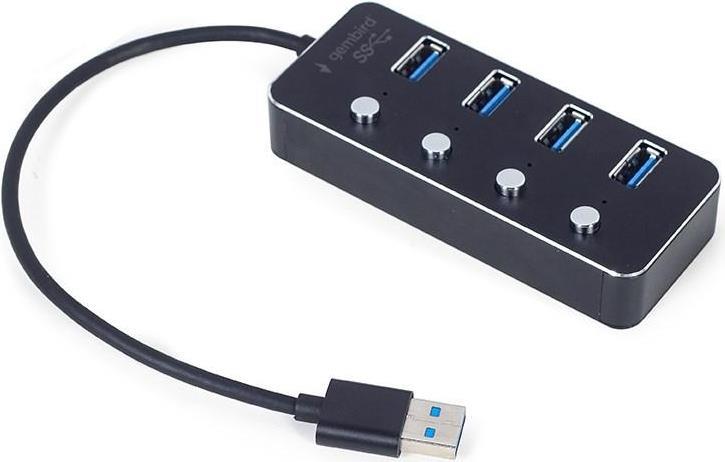 Gembird USB 3.1 (Gen 1) 4-Port USB-Hub - UHB-U3P4P-01 (UHB-U3P4P-01)