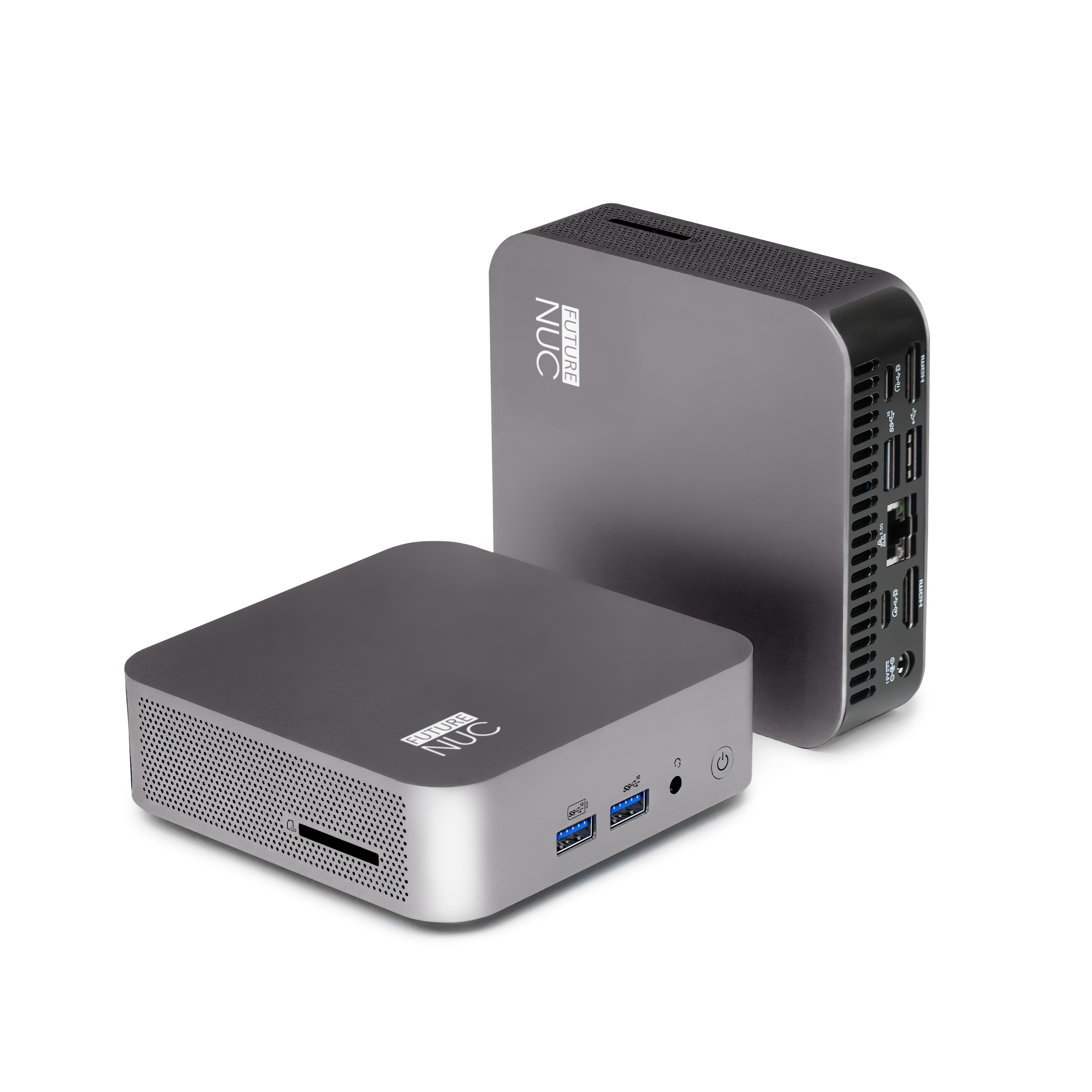 FUTURENUC Ryzen NUC NUCR78L-W11-1T/2x16W7 32 GB RAM 1 TB SSD Windows 11 Pro Grau, Metallisch