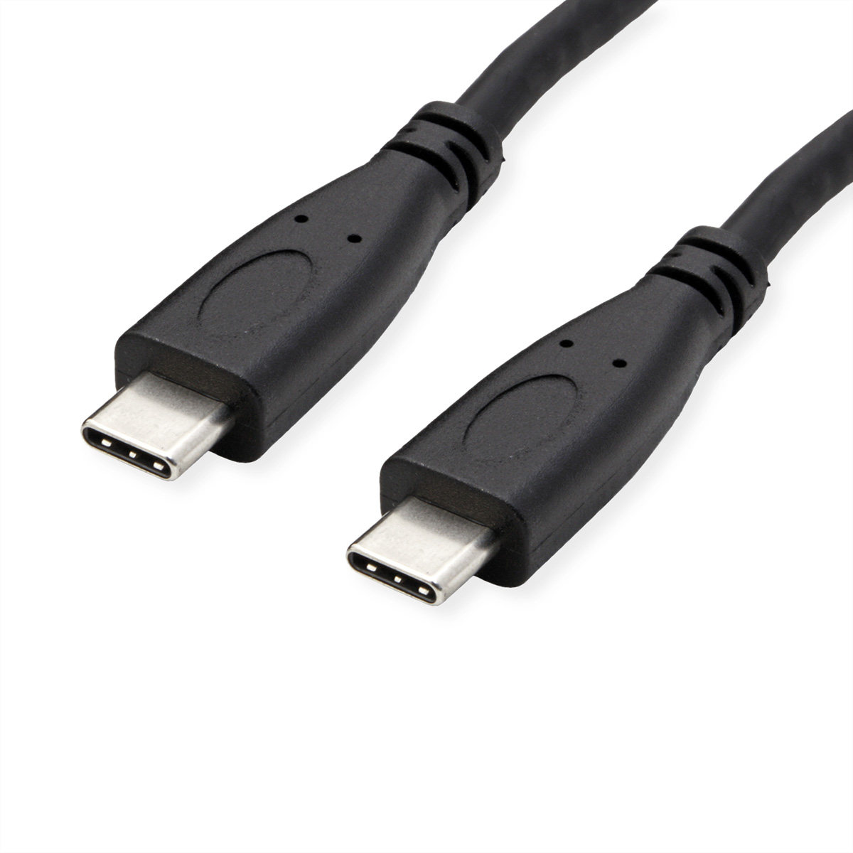 ROLINE USB 3.2 Gen 2 Kabel USB-C zu USB-C 1 m Schwarz