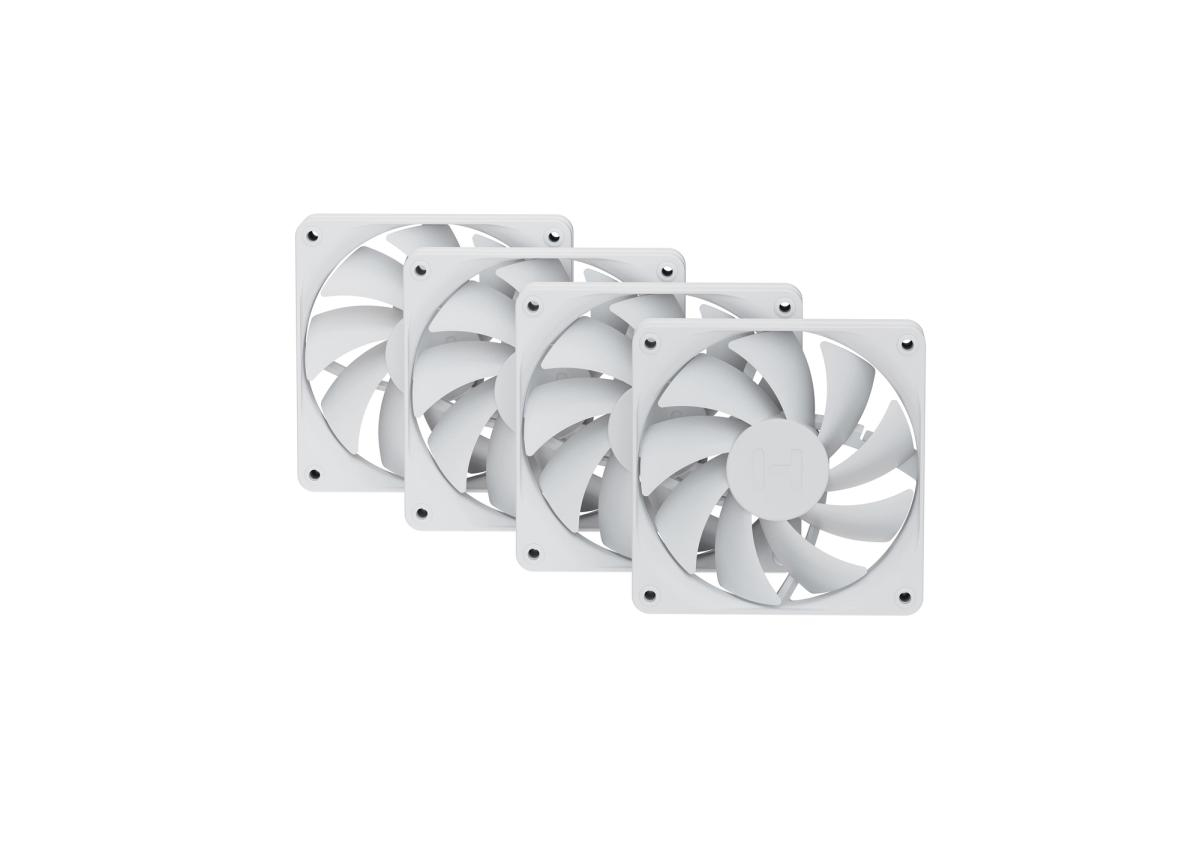 HYTE FA12 120 mm Computerlüfter 4er Pack Weiß