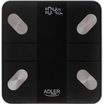 Elektronische Personenwaage Adler AD 8186 Schwarz (AD 8186b)