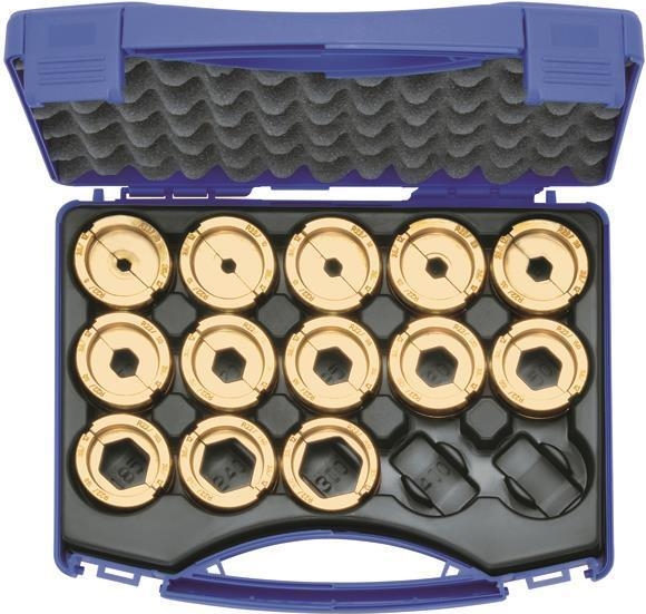 Presseinsatzset 6-300qmm R 22 im Kuns. 14 teilig Serie22 (R22SET)