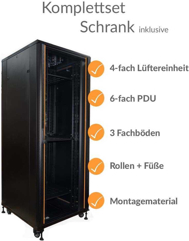 IT-BUDGET 19"-Netzwerkschrank SRK (99ITB19SRK4288GSM)