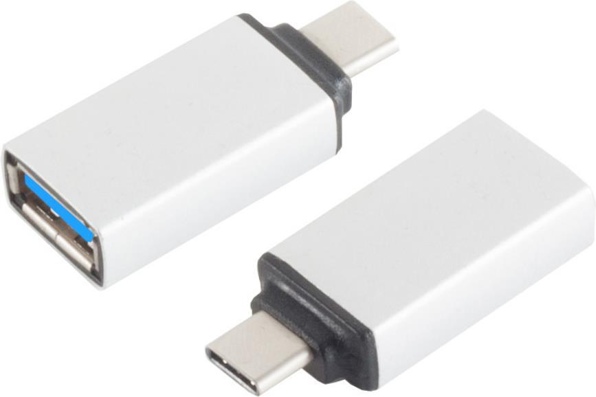 S-Conn 14-05015 USB 3.1 C USB 3.0 A Silber Kabelschnittstellen-/adapter (14-05015)