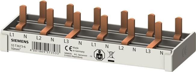 Siemens Stiftsammel- 5ST3673-6 schiene kompakt 10qmm 6TE 1 (5ST36736)