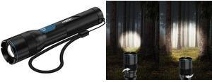 ANSMANN Akku LED-Taschenlampe Adventure TA1800RF, schwarz Lichtstrom: 1.800 Lumen, Leuchtdauer: 5,5 Stunden, - 1 Stück (1600-0763)