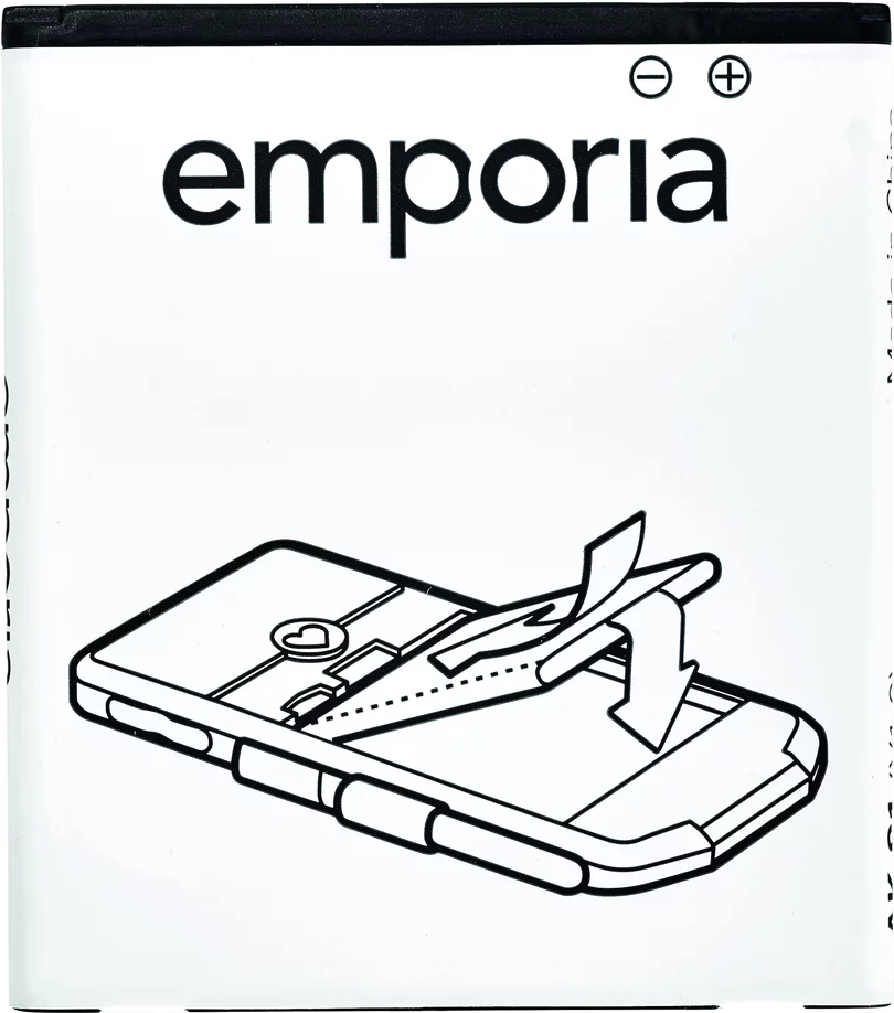 Emporia AK-V50-4G-BC Handy-Ersatzteil Akku Schwarz - Weiß (AK-V50-4G-BC)