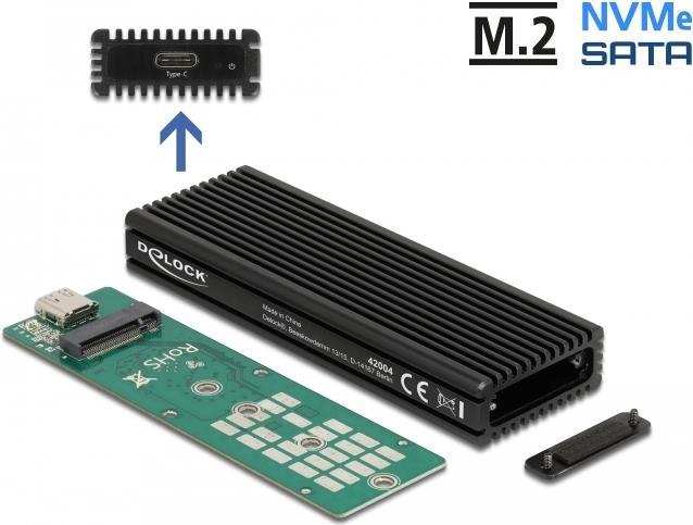 Delock Externes USB Type-C™ Combo Gehäuse für M.2 NVMe PCIe oder SATA SSD (42004)