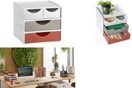 cep Schubladenbox TERRA NOVA weiß, sand, terracotta 1032112391, mit 4 Schubladen (1032112391)