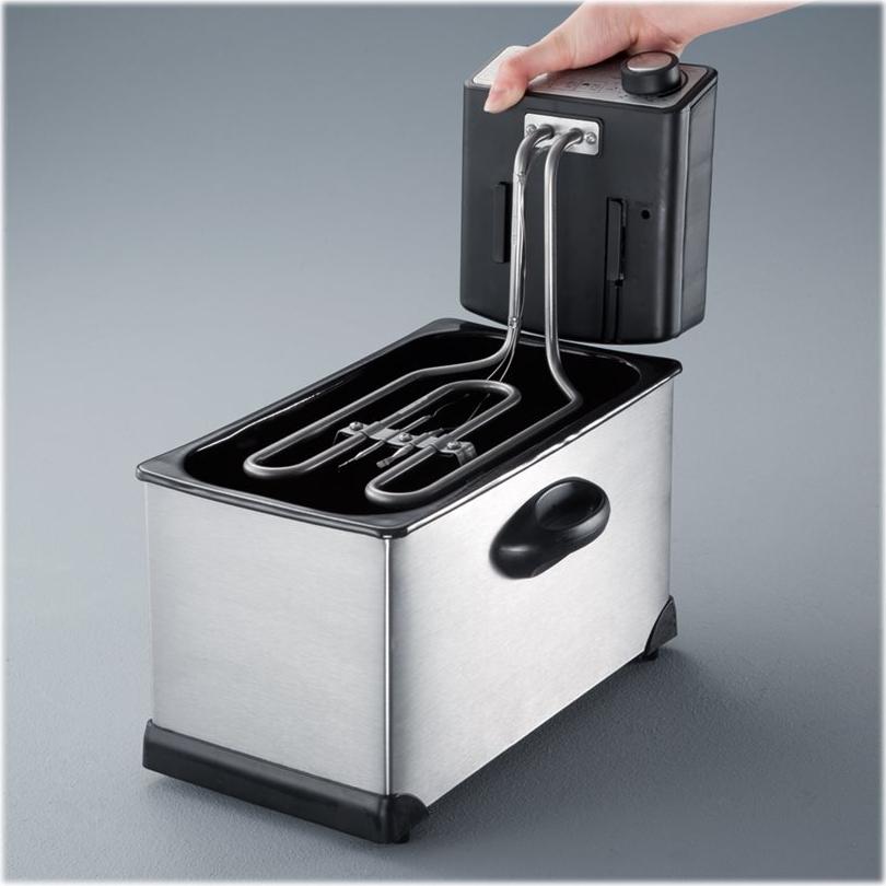 Severin FR 2431 Fritteuse 3 l 2000 W Edelstahl