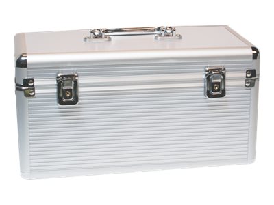 LogiLink UA0219 HDD-Schutzkoffer für 14 Festplatten 3,5"/2,5" Silber