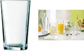 Esmeyer Arcoroc Saftglas CONIQUE, 0,25 Liter stapelbar, spülmaschinengeeignet, gehärtet, - 6 Stück (384-3001)