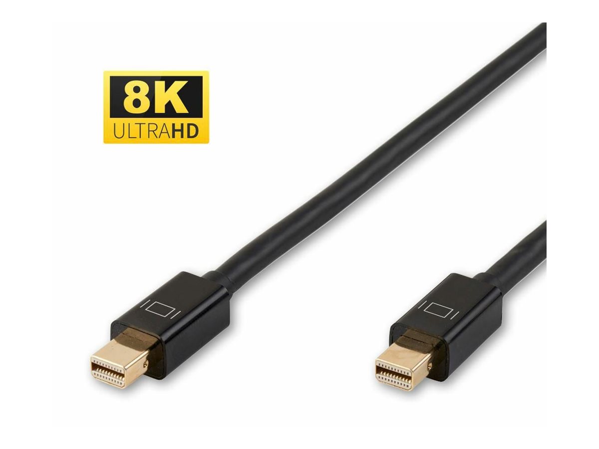 MicroConnect Mini DisplayPort Kabel 1 m DisplayPort 1.4 8K 60 Hz Schwarz
