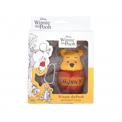 ThumbsUp! PowerSquad AirPods Case Pooh 3D-Silikon Schwarz, Rot, Gelb