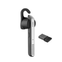 Jabra STEALTH UC MS ( UK ) Sprachsteuerung in englischer Sprache, Bluetooth Headset für Mobiltelefon und PC (via mini Dongle), zertifiziert für Microsoft, einohrig (5578-230-309)