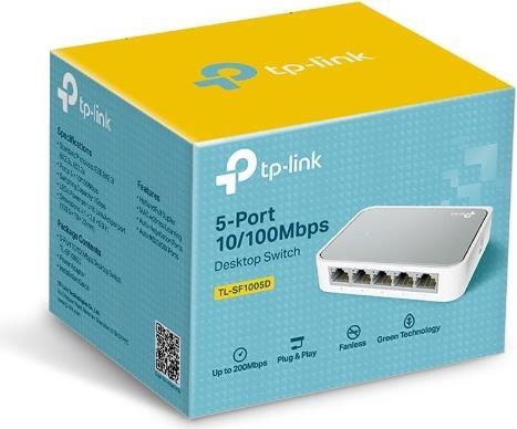 TP-Link SF1005D 5-Port 10/100Mbps Desktop Switch (SF1005D)