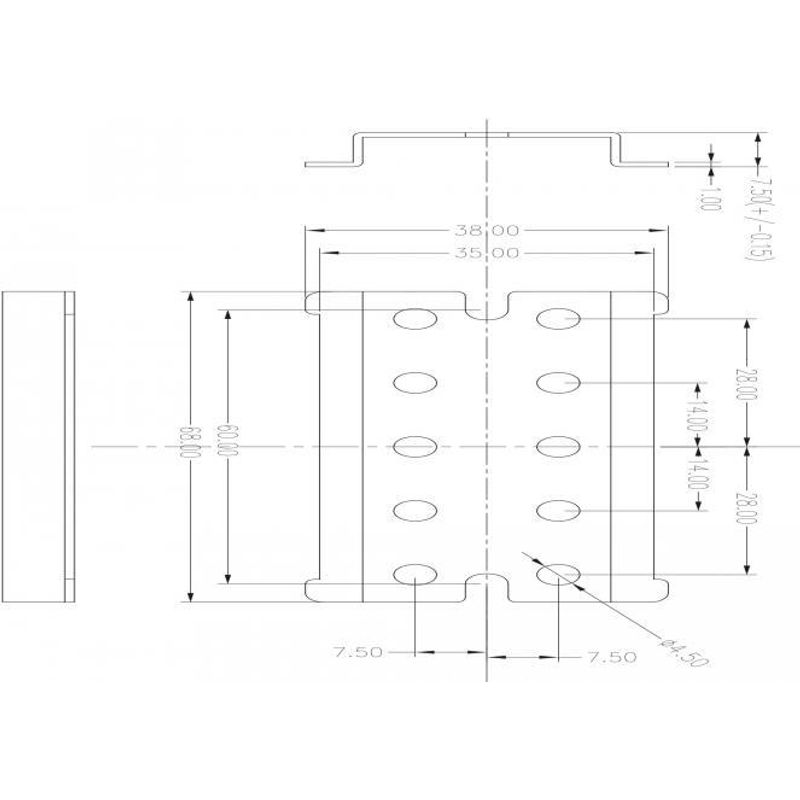 DeLOCK DIN-Schienenmontagekit geeignet für Wandmontage 66083