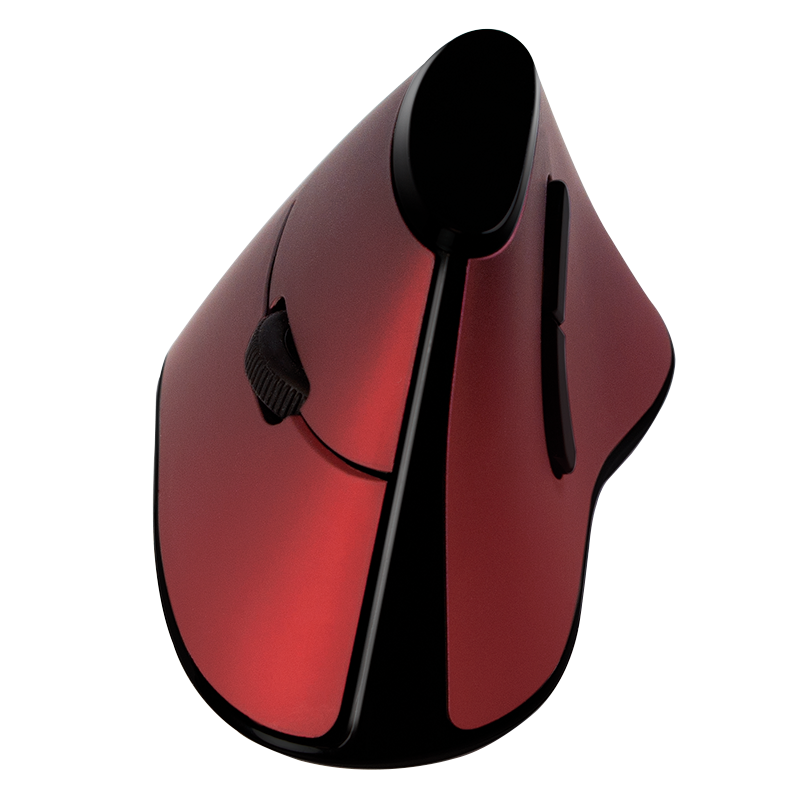 Logilink Typhoon Ergonomic Vertical Maus Funk 2.4 GHz Rot