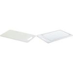 plast team Schneidebrett mit Saftrille, 465 x 311 mm, weiß Material: PE, lebensmittelecht, spülmaschinengeeignet, - 1 Stück (11430800)